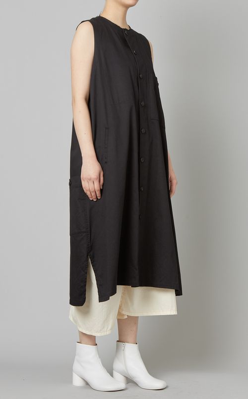 クルーネックポケットワンピース