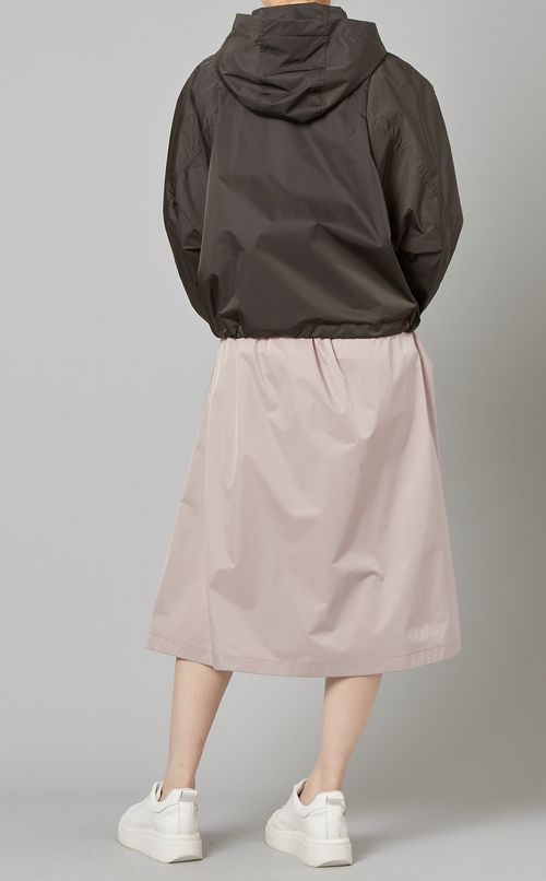 ボリュームスリーブフーディブルゾン