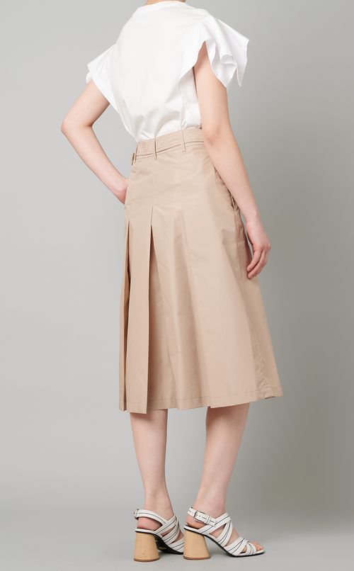 タッククロップドワイドパンツ