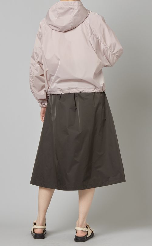 ボリュームスリーブフーディブルゾン