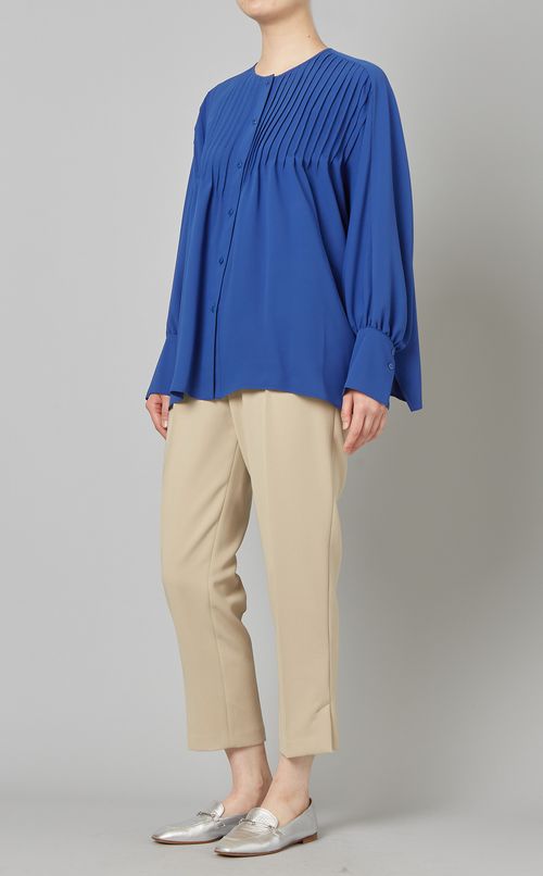 ドルマンスリーブピンタックブラウス