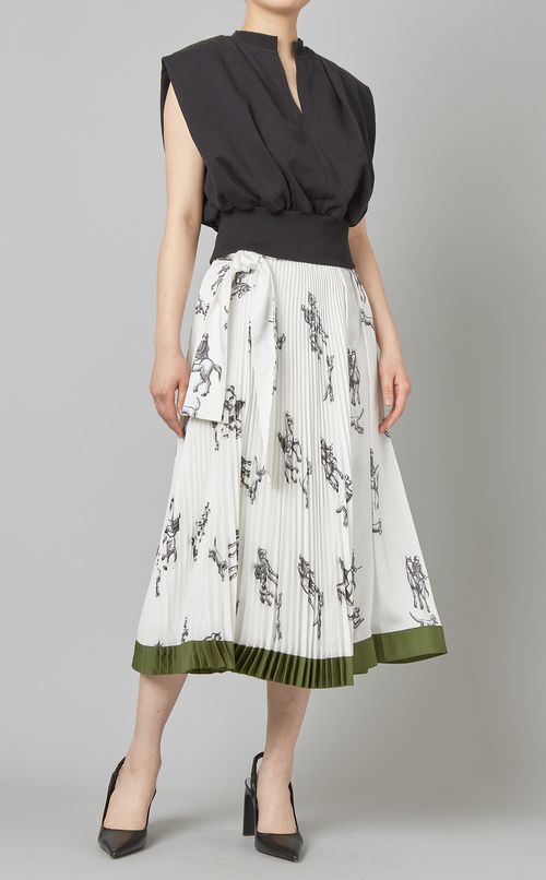 フレンチスリーブキーネックプルオーバー