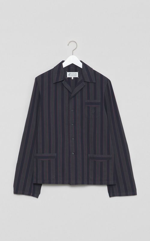 ストライプパジャマシャツジャケット