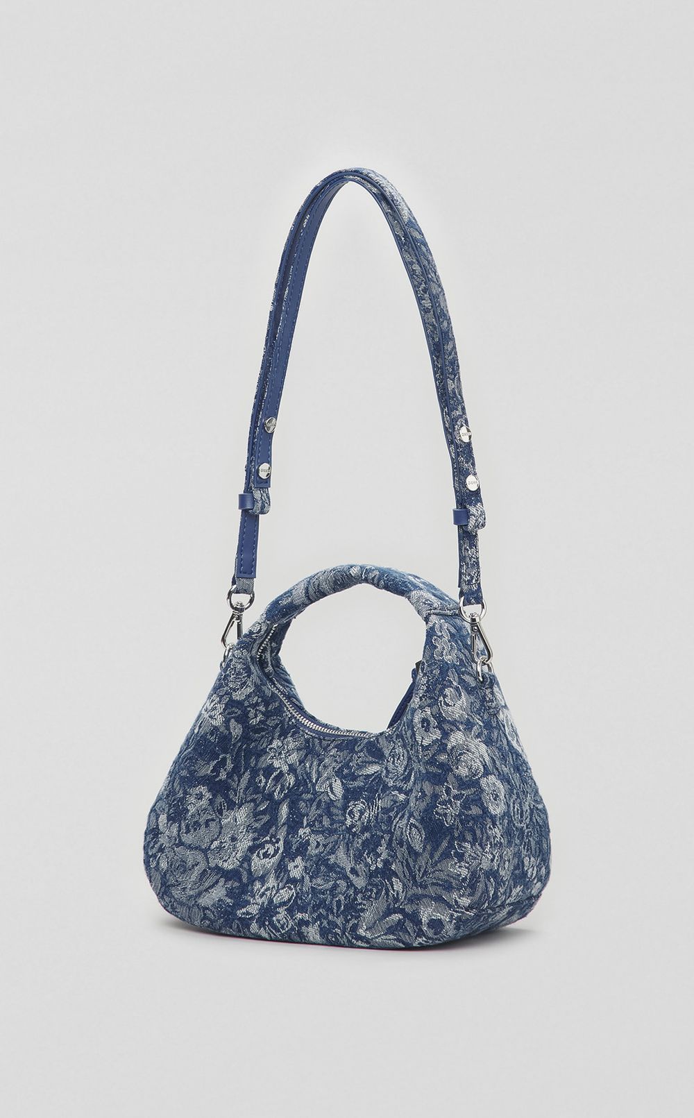 デニムフラワーミニショルダーバッグ