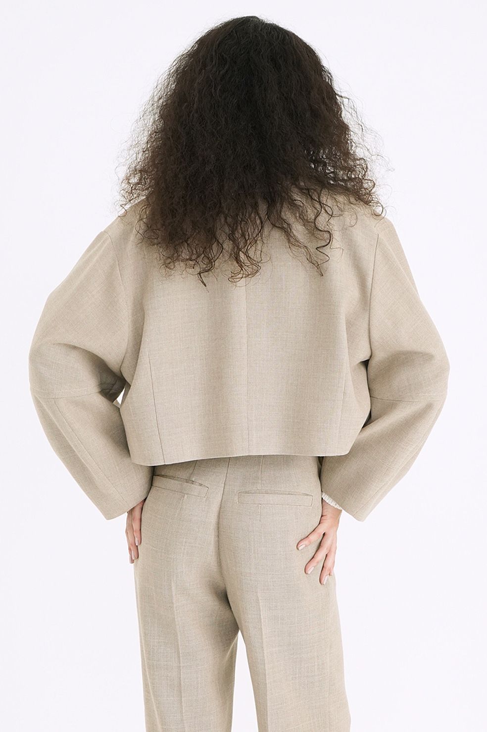 CLANE｜コクーンスリーブショートジャケット