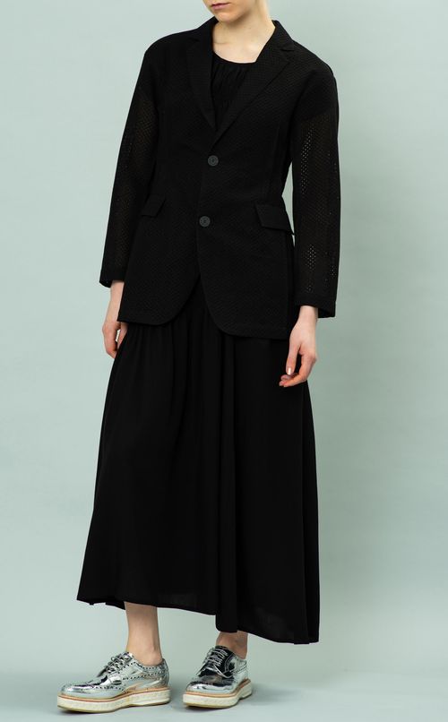 シルク混コットンレースジャケット