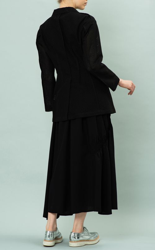 シルク混コットンレースジャケット