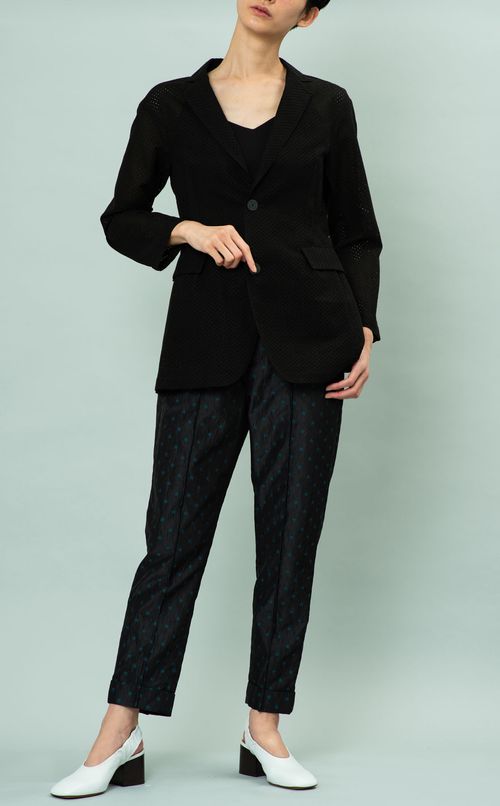 シルク混コットンレースジャケット