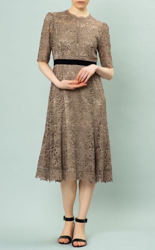 ウエストマークレースワンピース