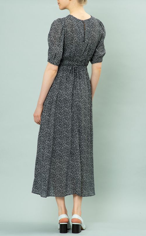 カシュクールプリントワンピース