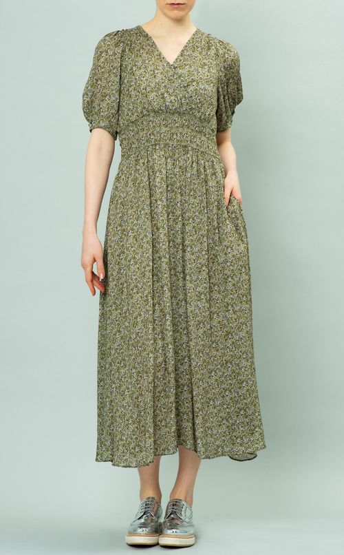 カシュクールプリントワンピース