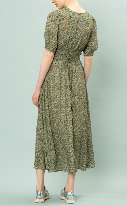 カシュクールプリントワンピース