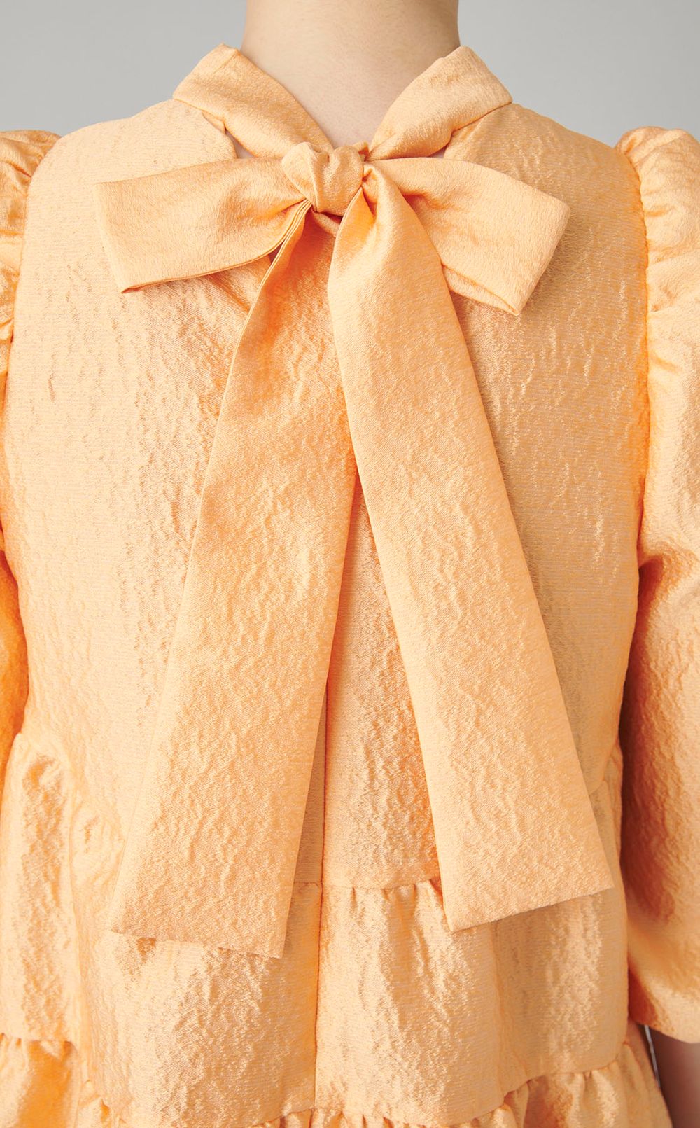 ジャガードティアードワンピース