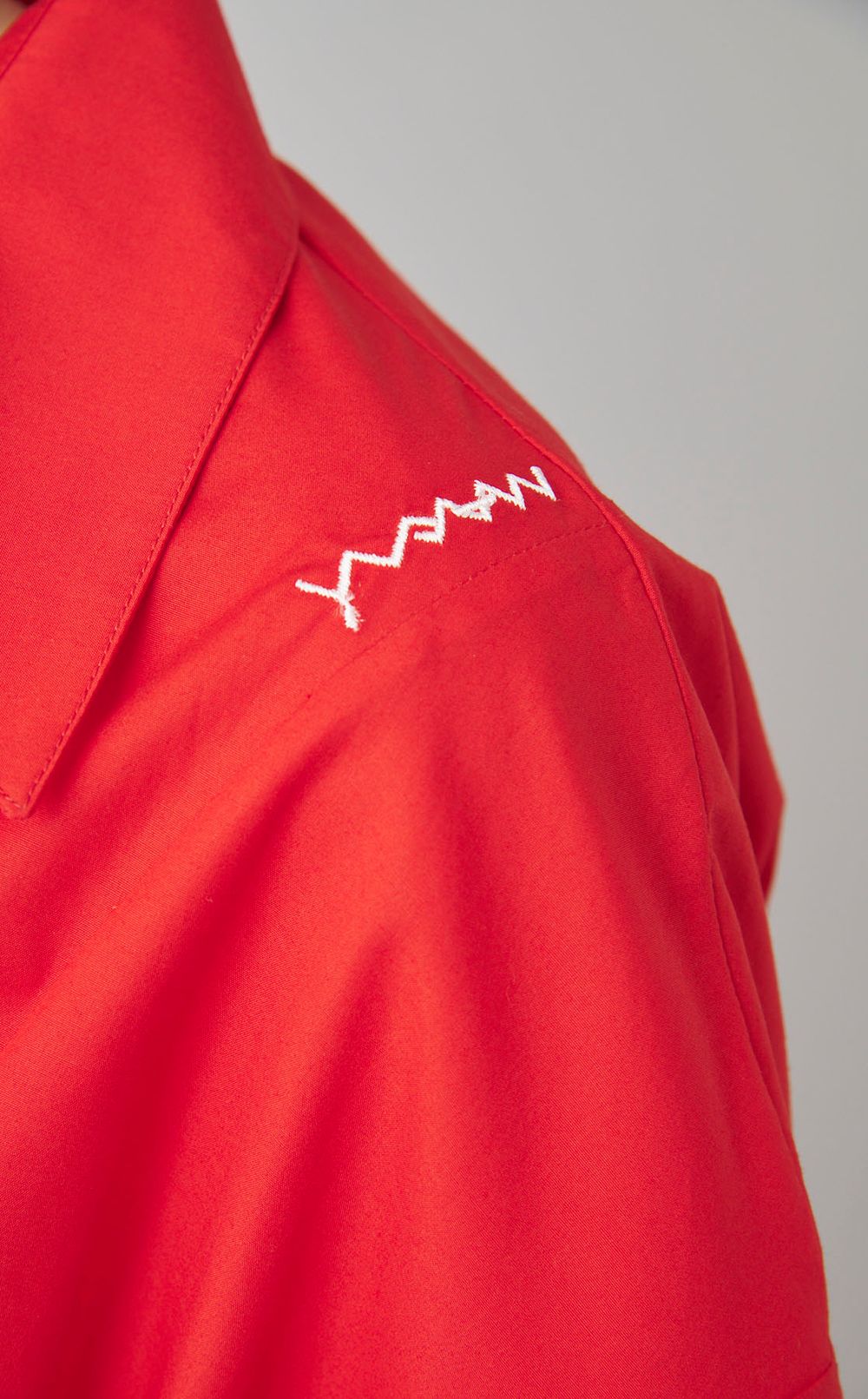 コットンポプリンベルテッドワンピース