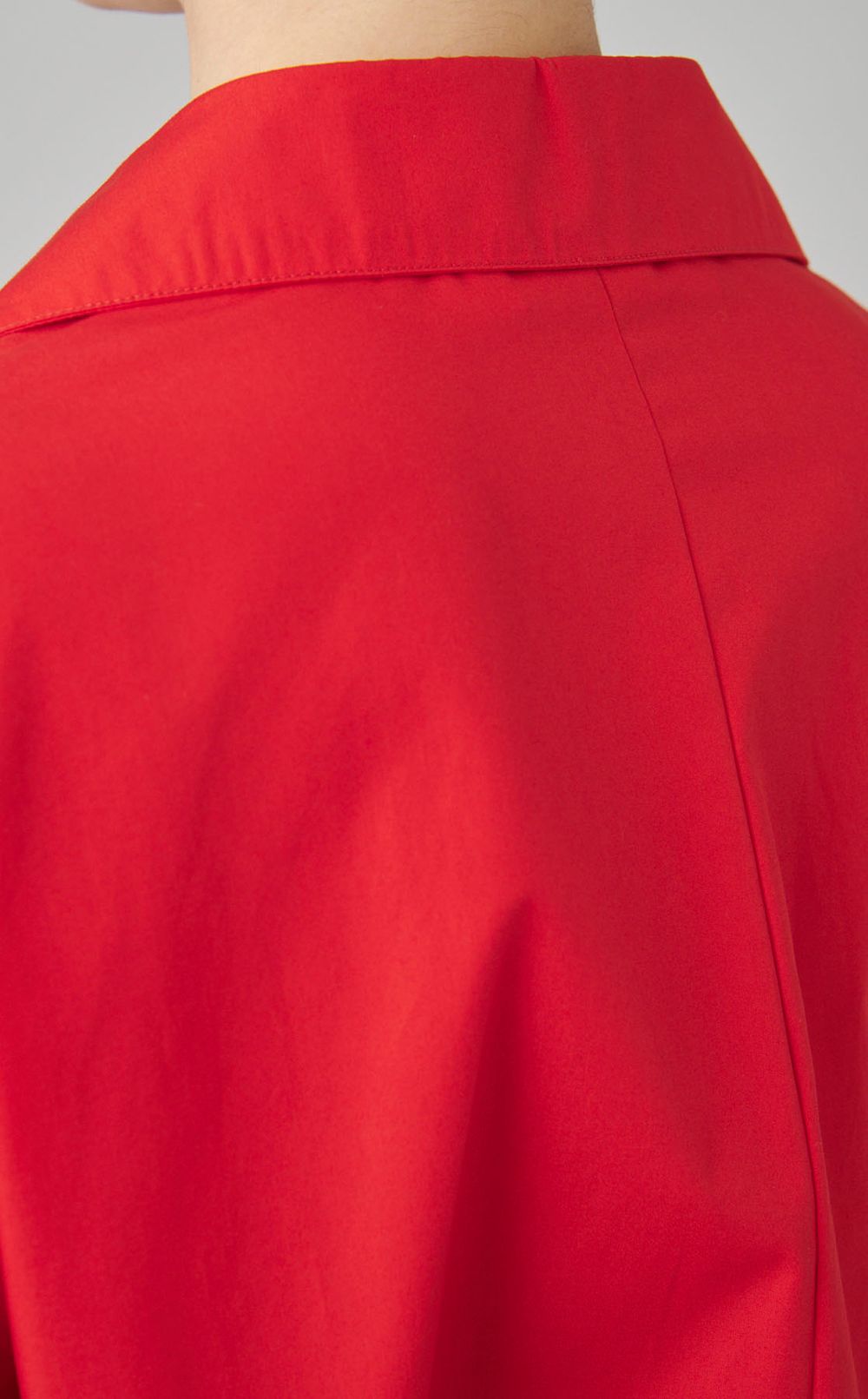 コットンポプリンベルテッドワンピース