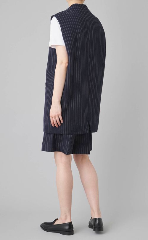 ウールリネンオーバーベスト