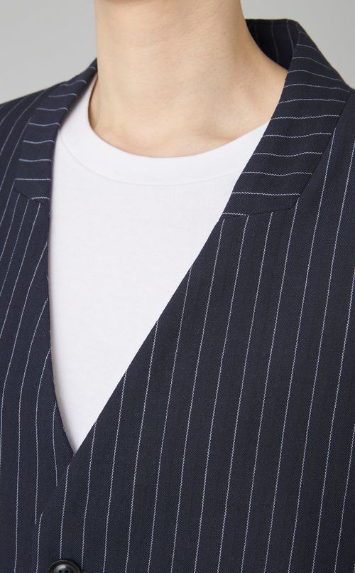 ウールリネンオーバーベスト