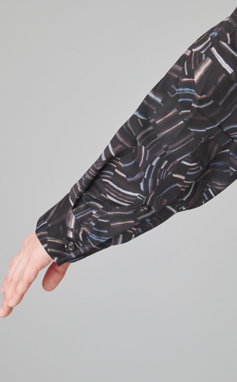 プリントベルテッドシャツワンピース