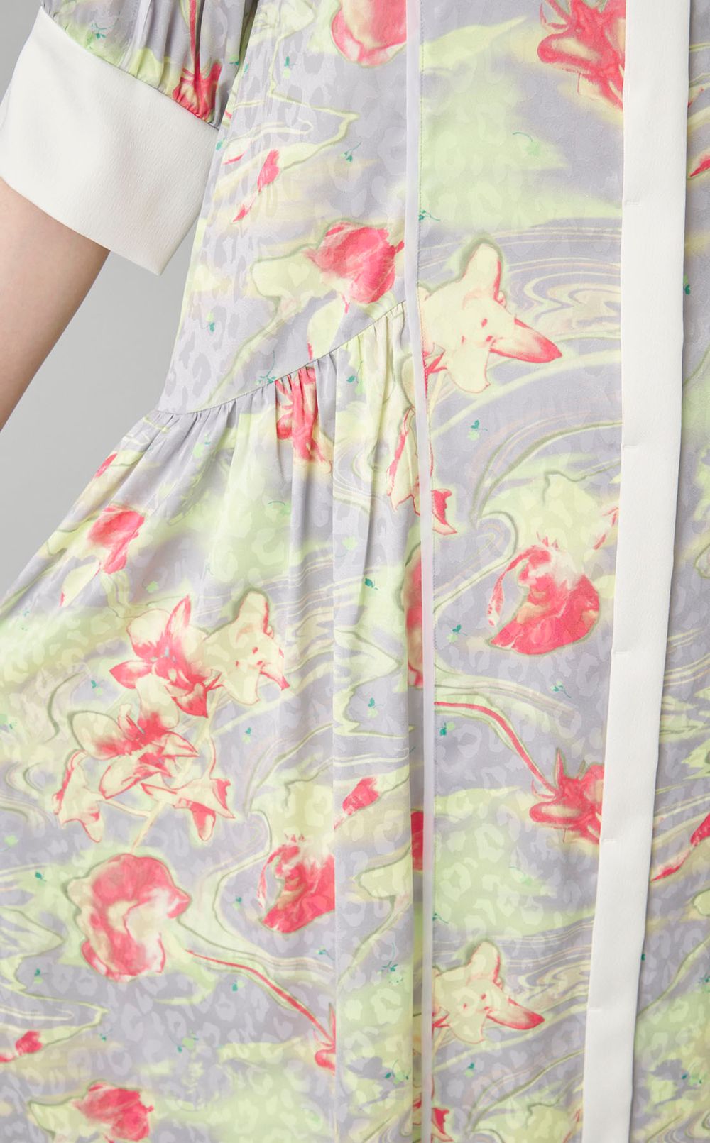 2wayフィッシュプリントワンピース