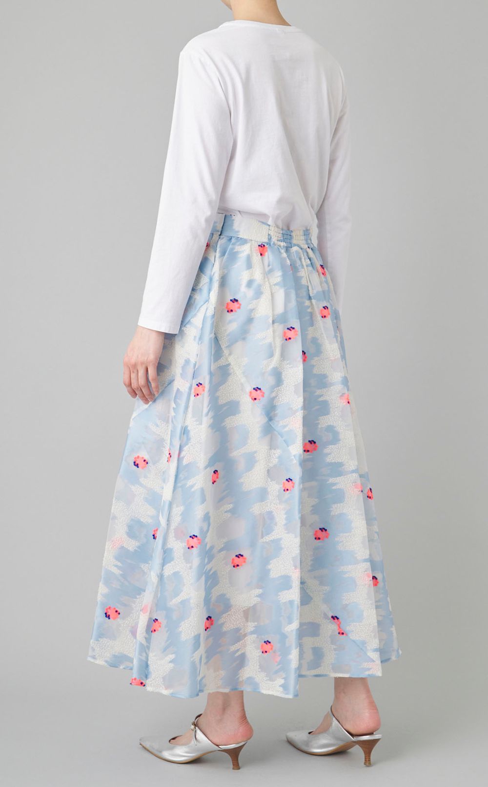 コーラルジャガードスカート