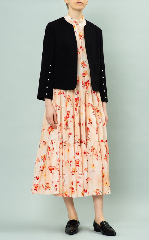 フラワープリントワンピース