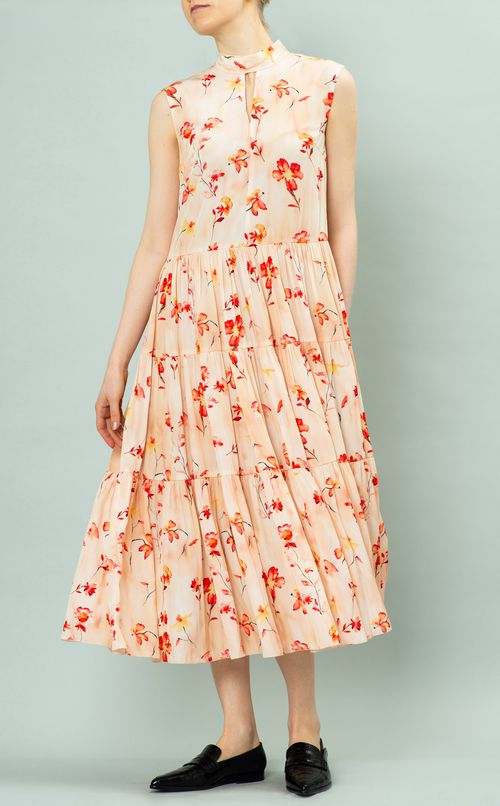 フラワープリントワンピース