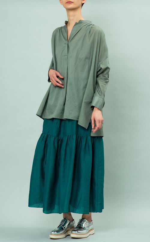 リネンティアードスカート