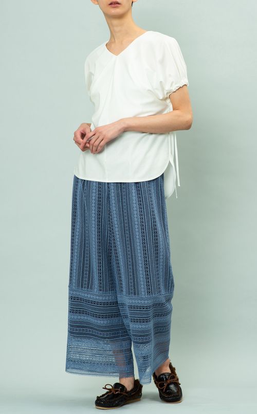 レースワイドパンツ