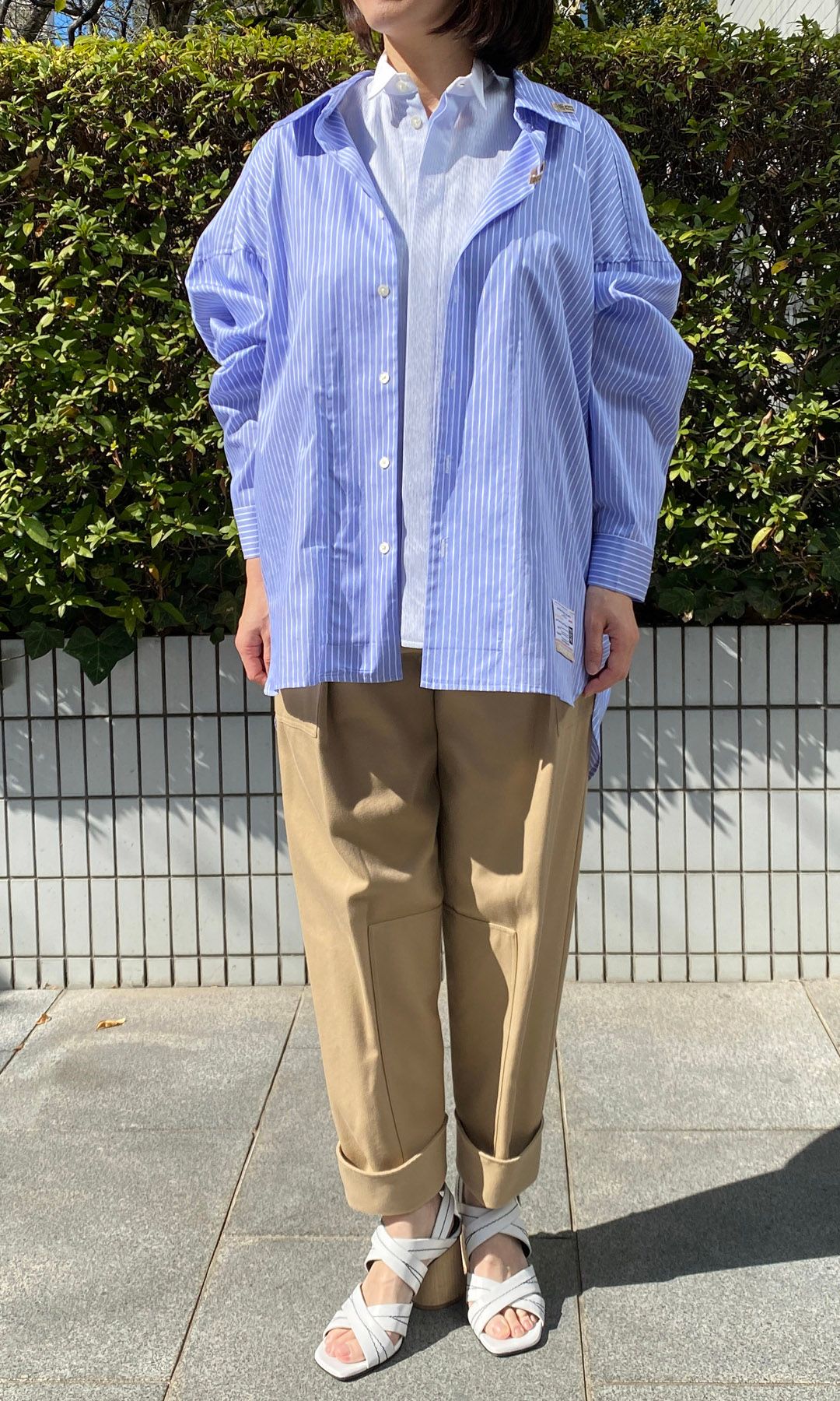 Maison MIHARA YASUHIRO｜レイヤードストライプシャツ