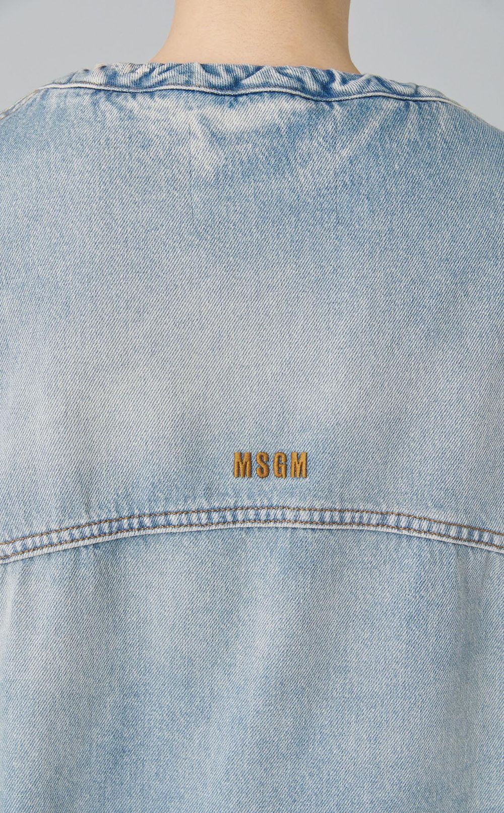 リボンデニムジャケット