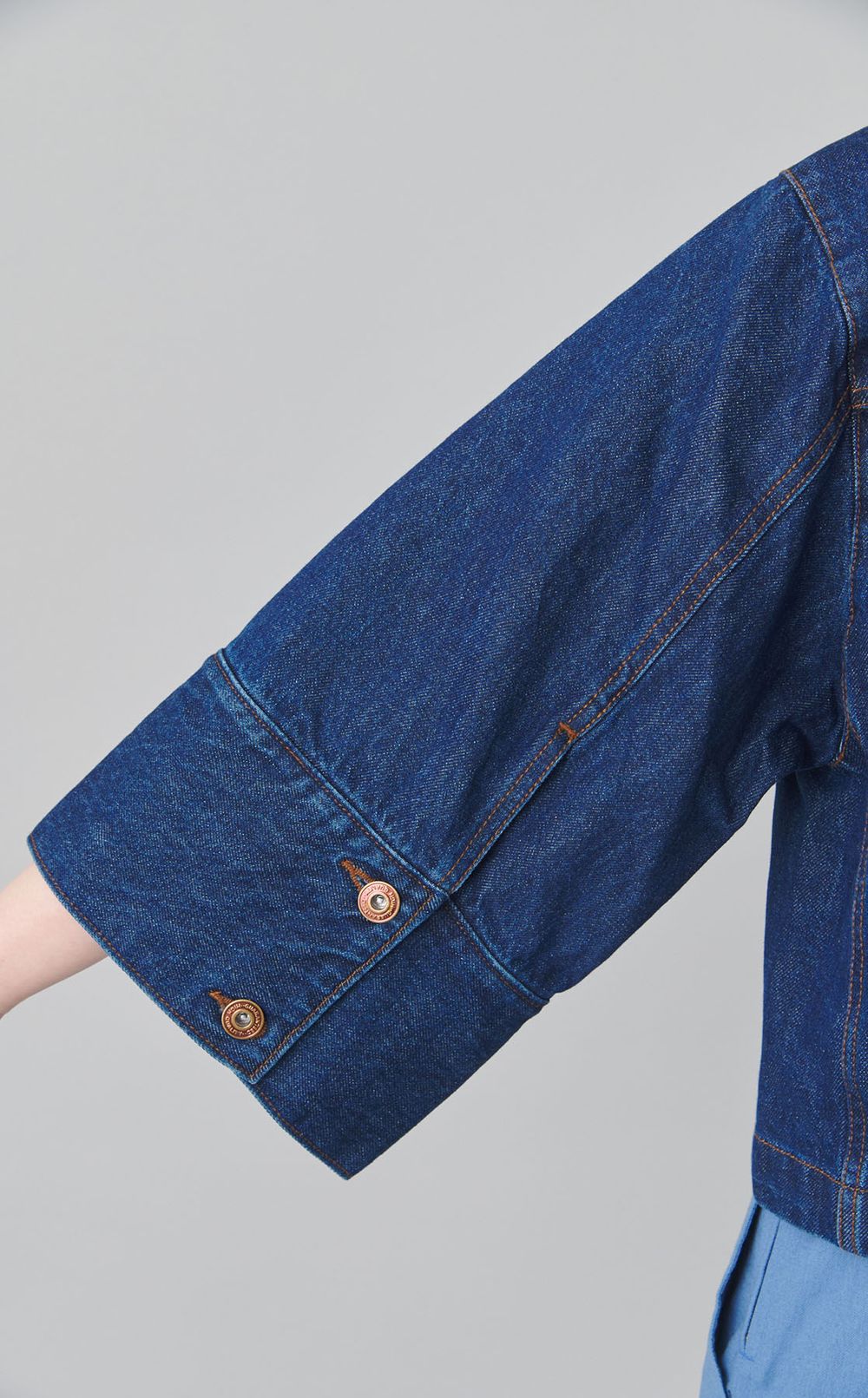 2wayレースカラーデニムジャケット