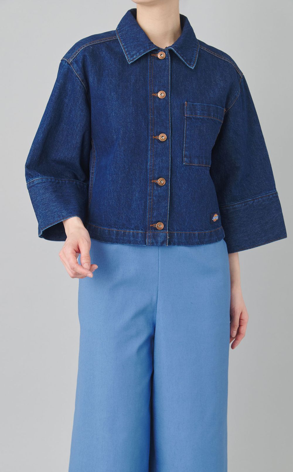 2wayレースカラーデニムジャケット