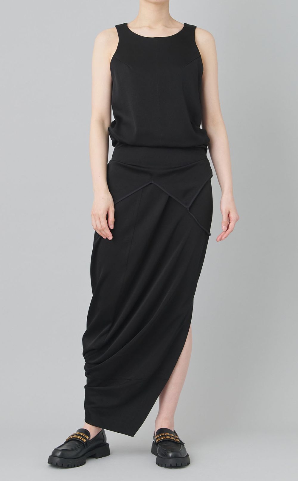 キャミソールディテールワンピース