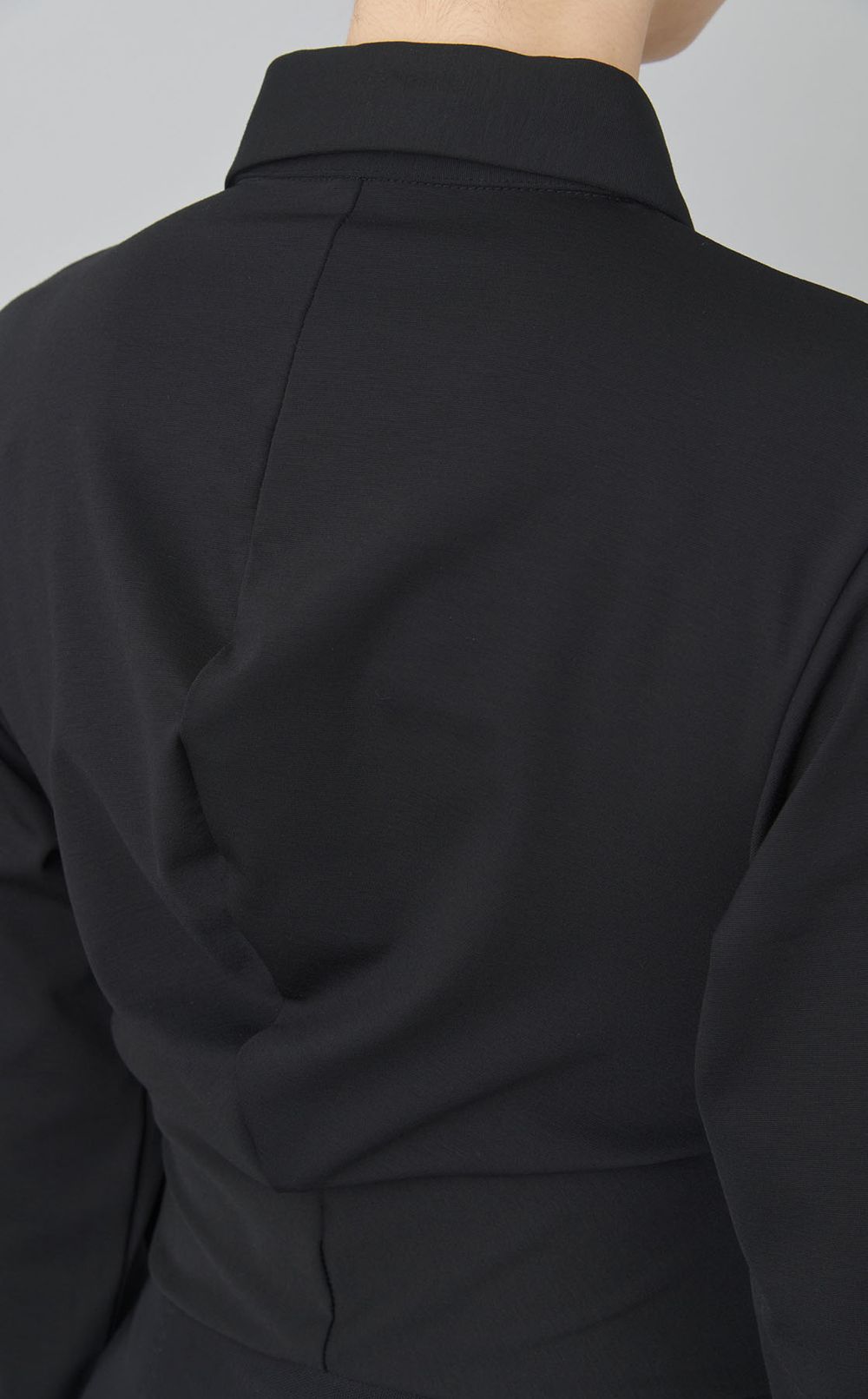 コルセットディテールストレッチシャツ