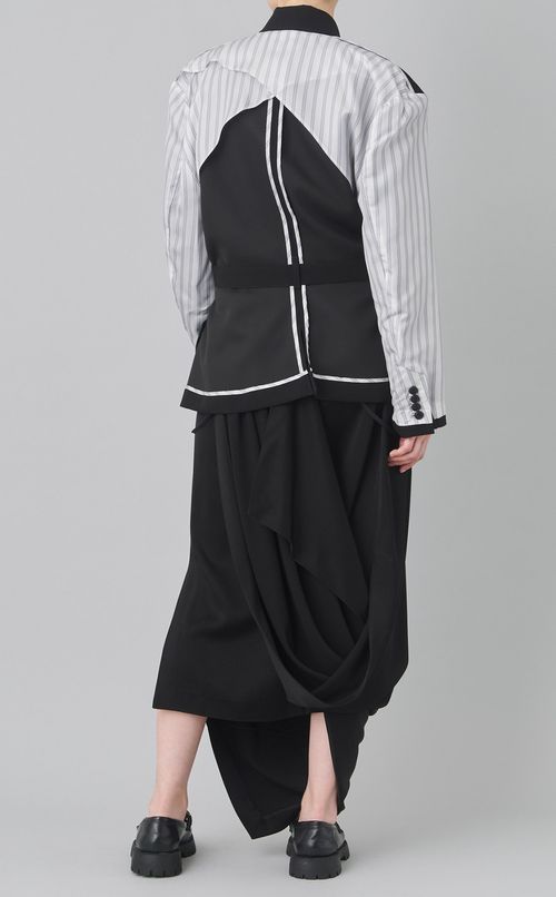 テーラードベルテッドショートジャケット