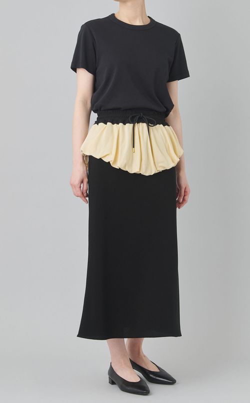 バルーンディテールロングスカート