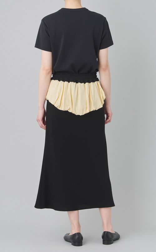 バルーンディテールロングスカート