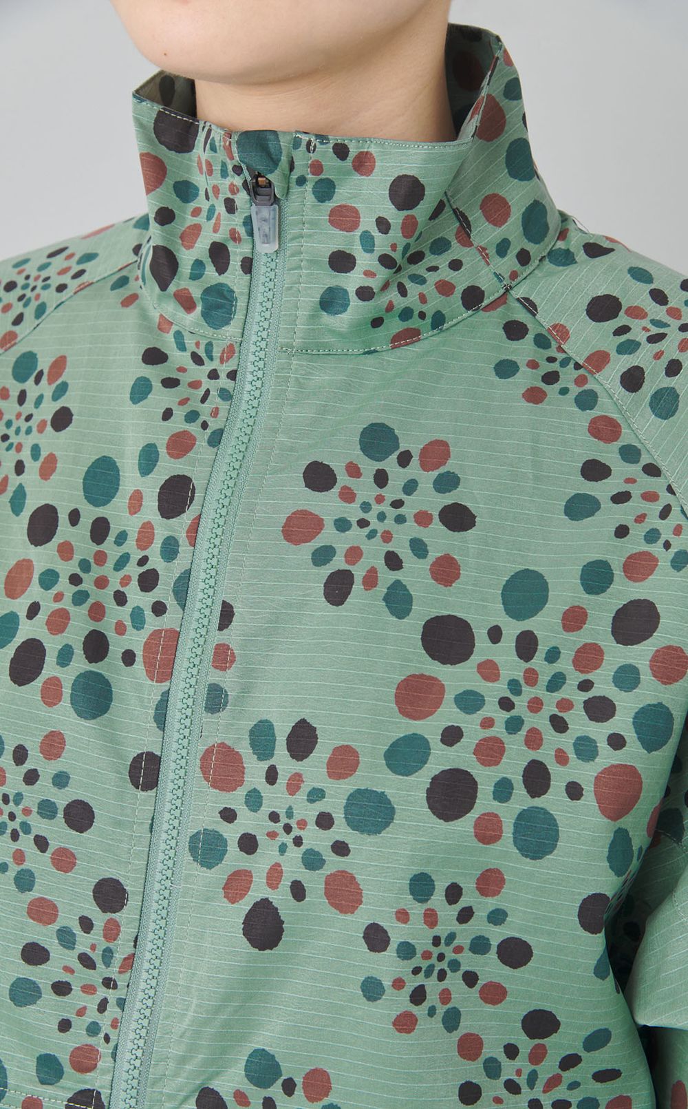 ライトグリッドカモフラブルゾン