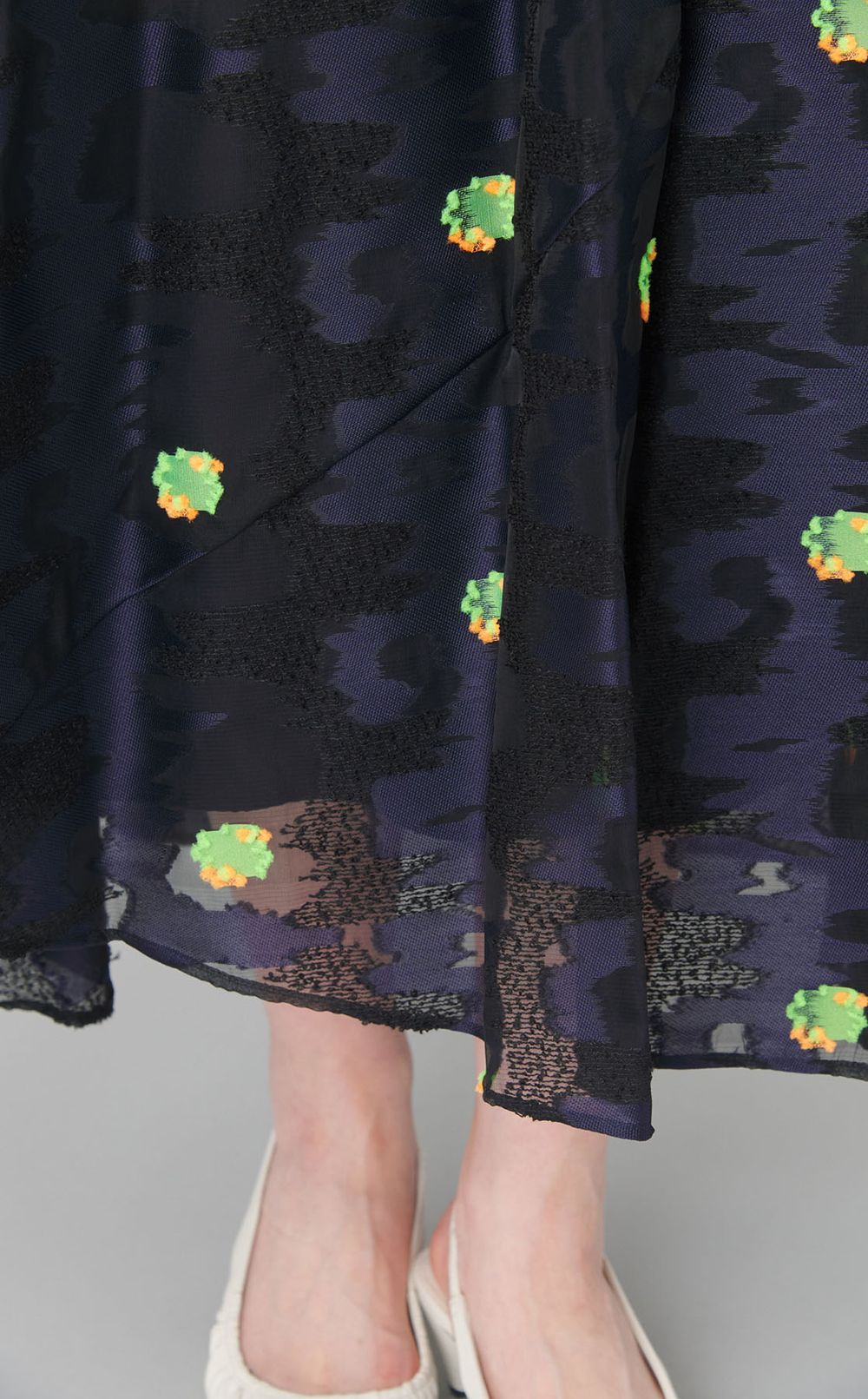 コーラルジャガードスカート