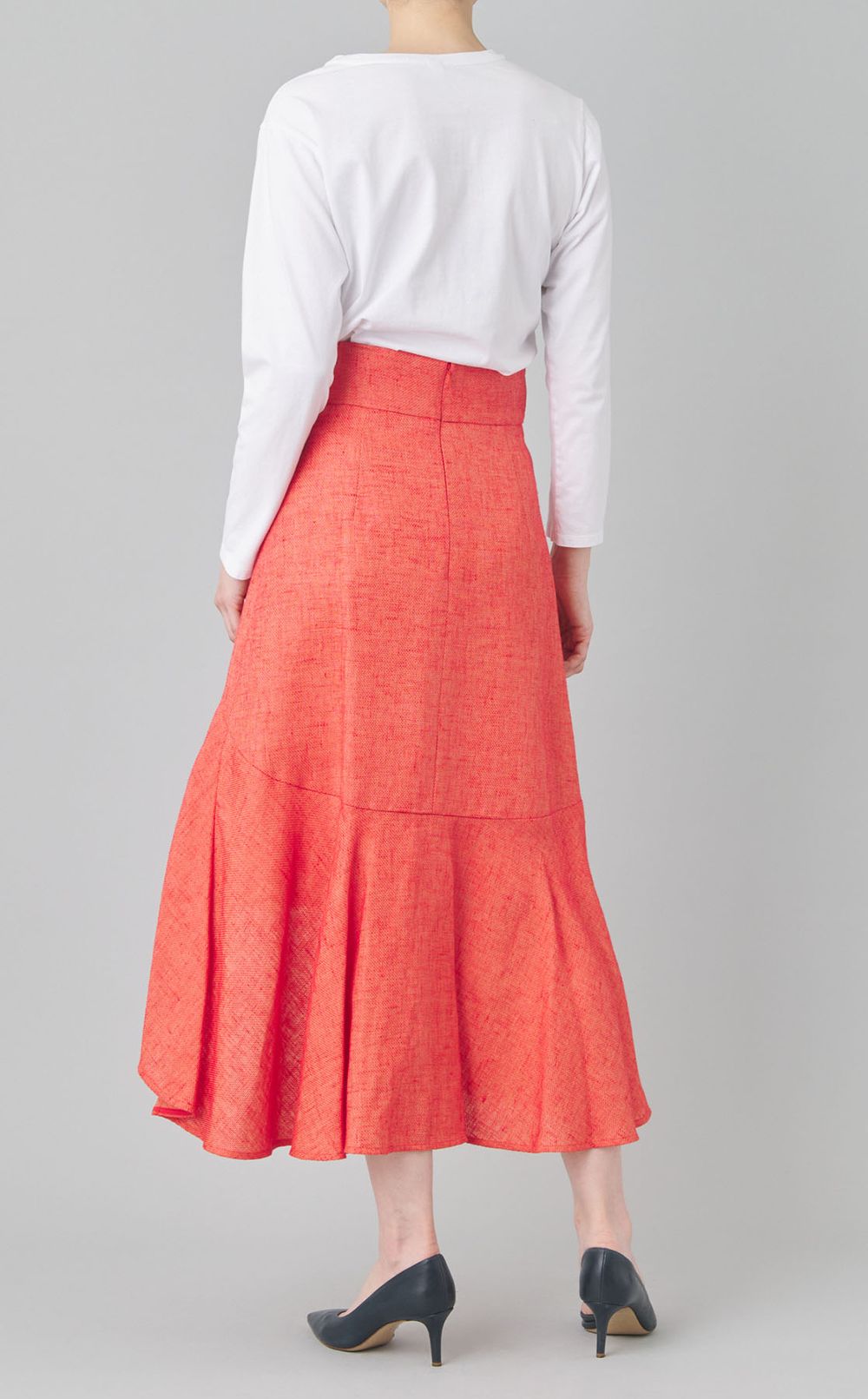 リネンコットンツイードスカート