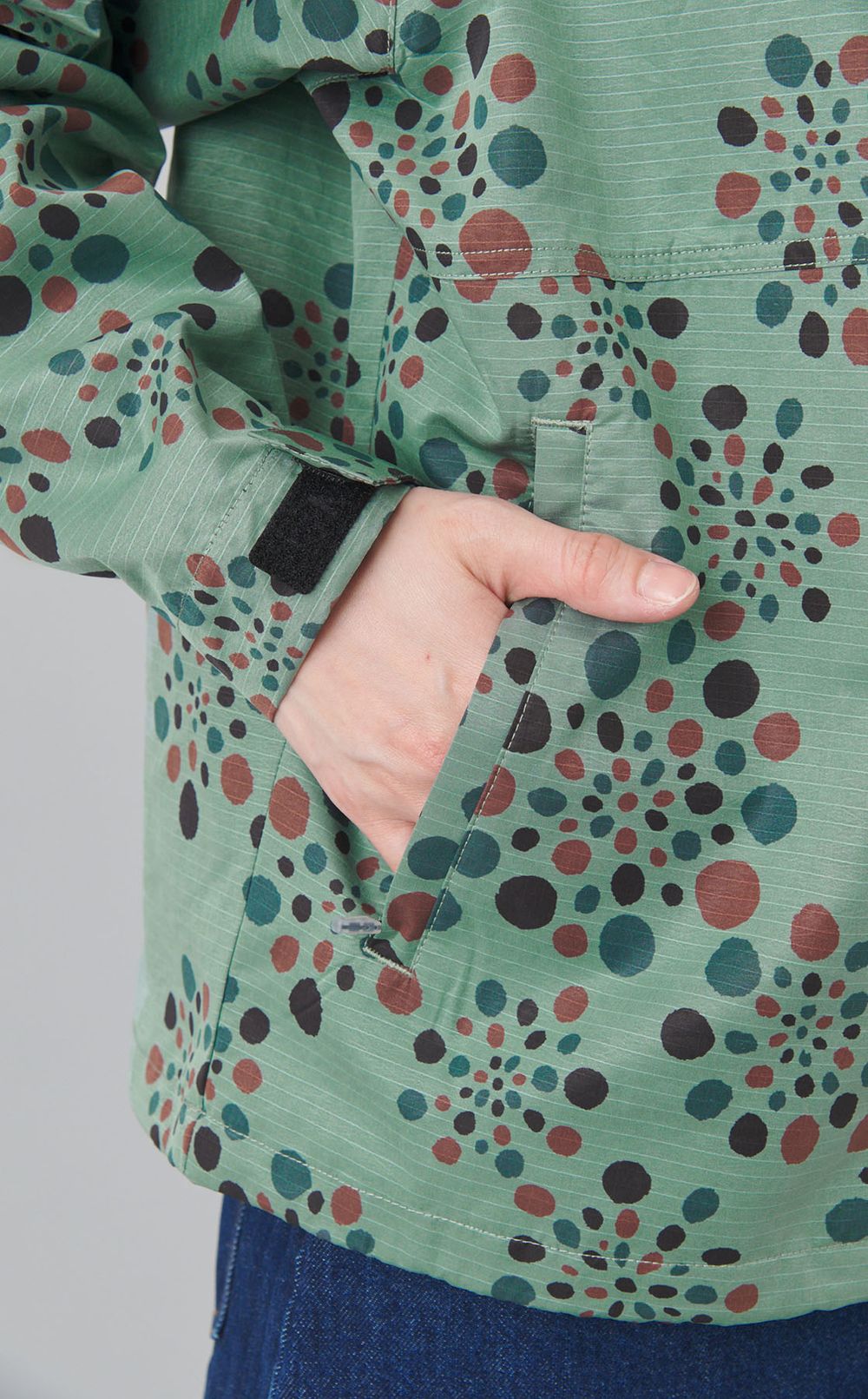 ライトグリッドカモフラブルゾン