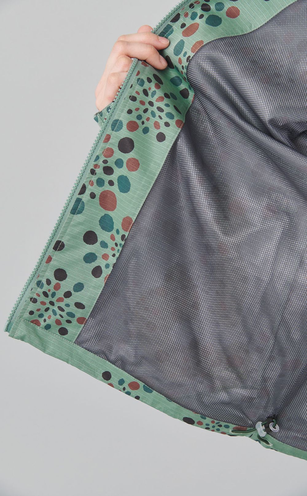 ライトグリッドカモフラブルゾン