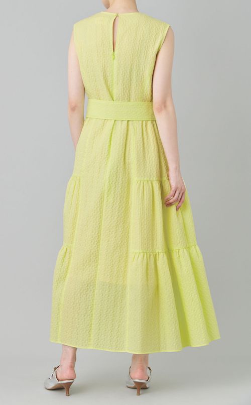 ジャガードサイドギャザーワンピース