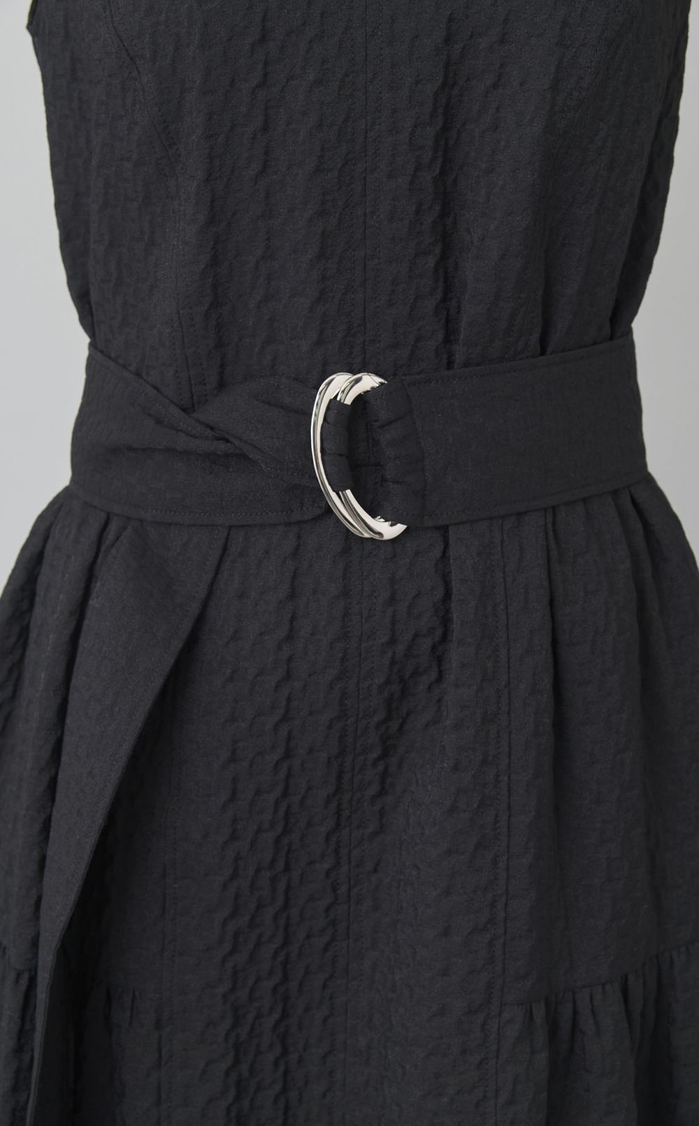 ジャガードサイドギャザーワンピース