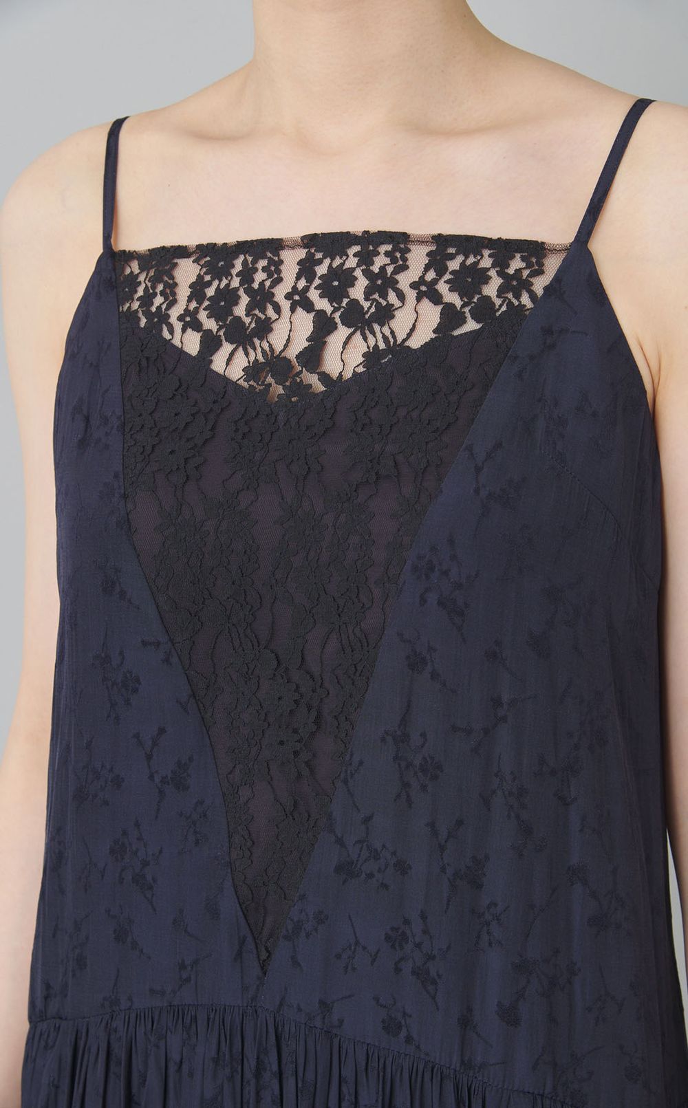 フラワージャガードキャミソールドレス