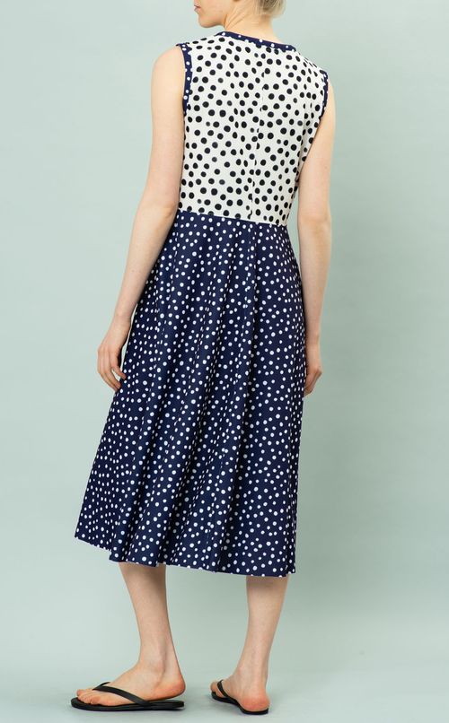 ドットプリント切替ワンピース