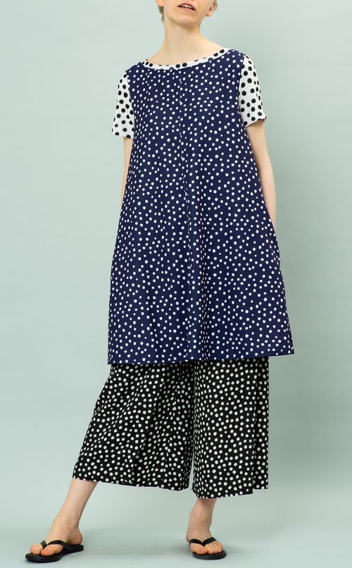 ドットプリントワンピース