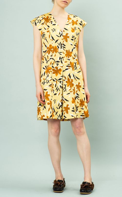 フラワープリントミニワンピース