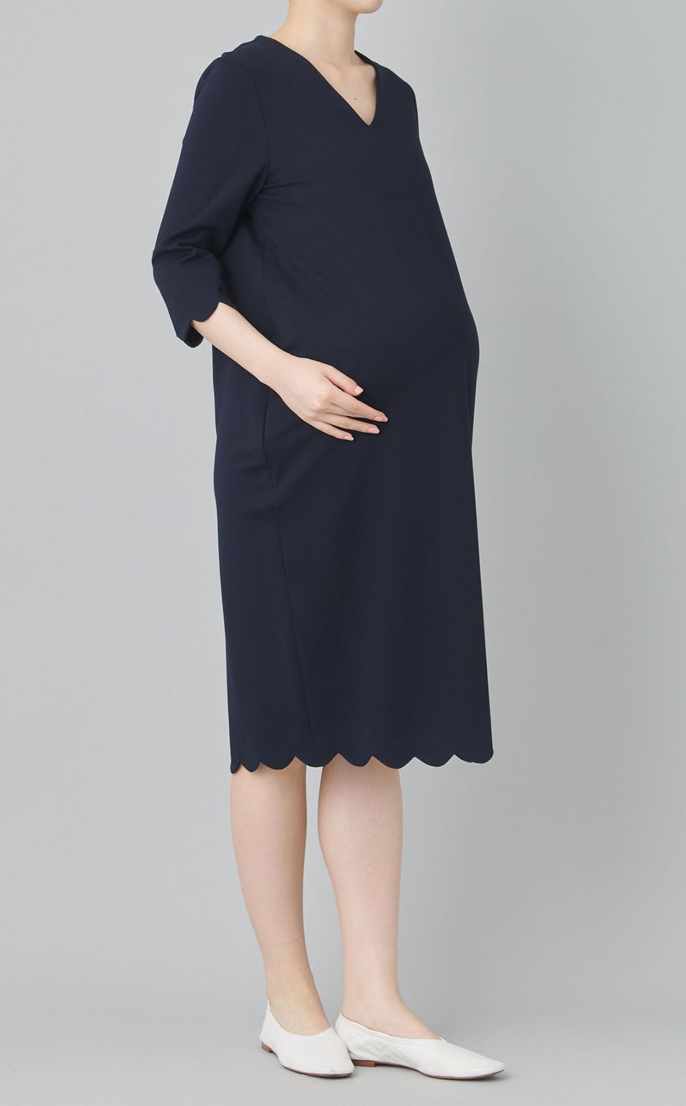 スカラップポンチワンピース