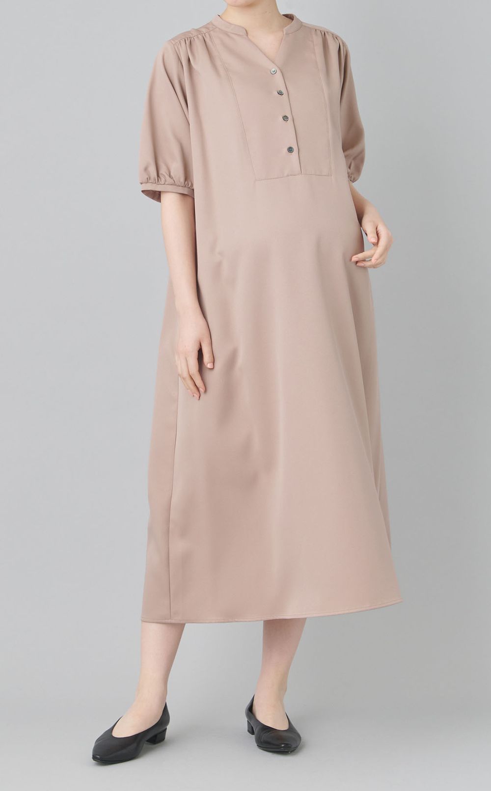 フロントギャザーワンピース